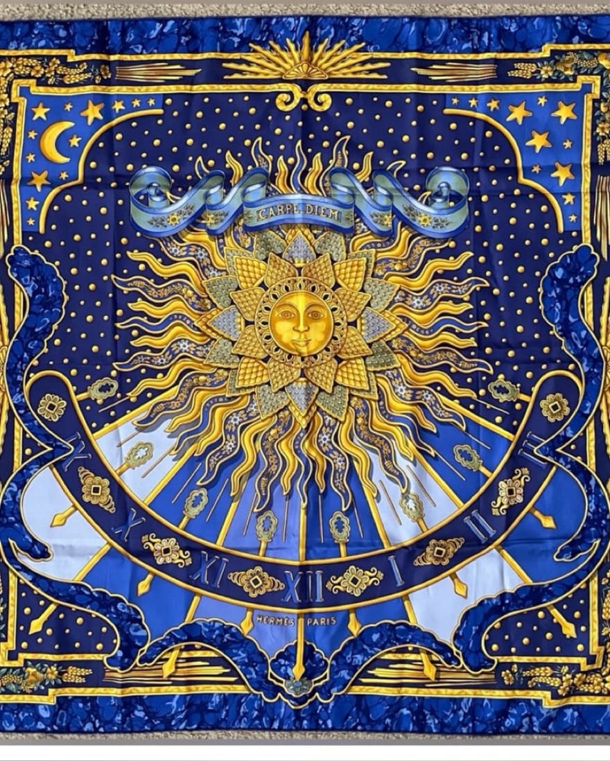 Hermes rare Carpe Diem Scarf - Image 2