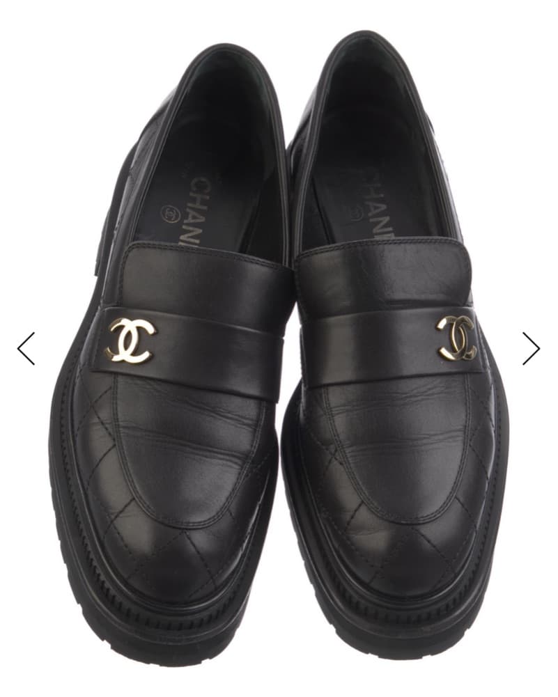 Chanel 2023 Interlocking CC Logo Loafers - Image 3