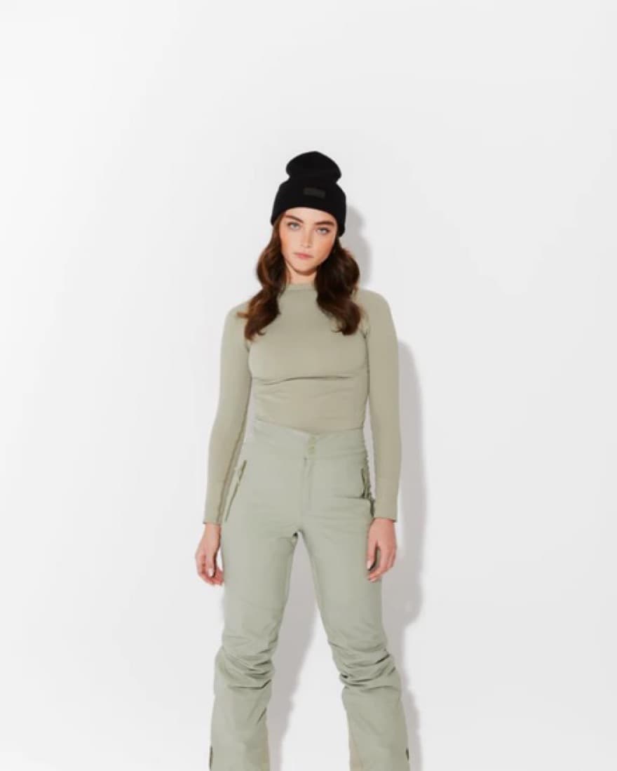 Halfdays Alessandra Ski Pant In Sage - Image 1