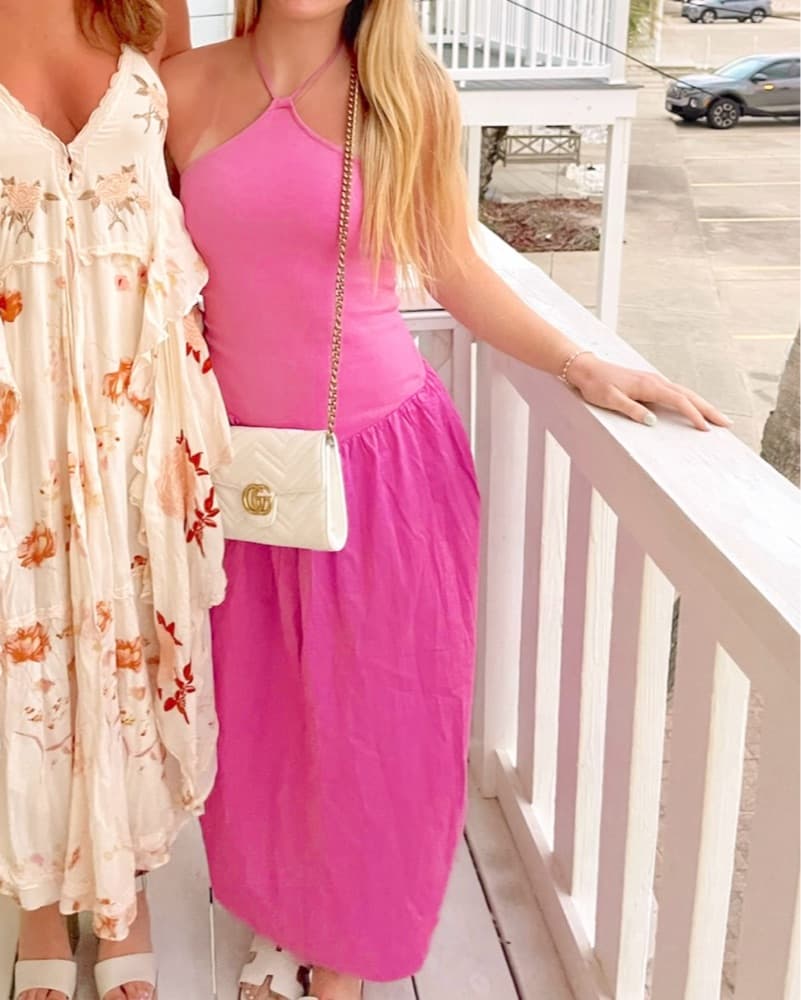 Zara Pink Maxi Dress - Image 1