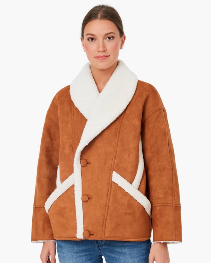 MOTHER Suede Fall Jacket  - Image 1