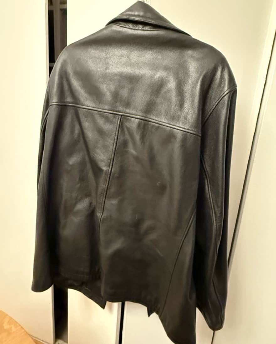 Vintage Wilsons Black Leather Jacket - Image 4