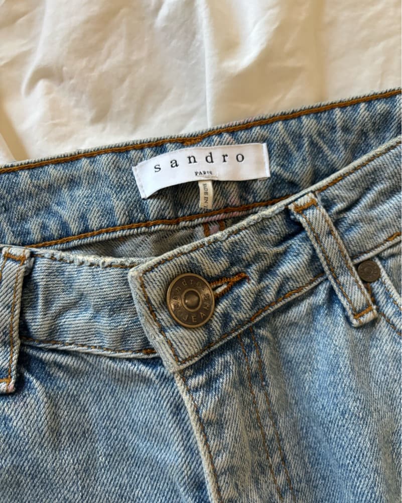 Sandro Vintage Flame Denim Jeans - Image 4