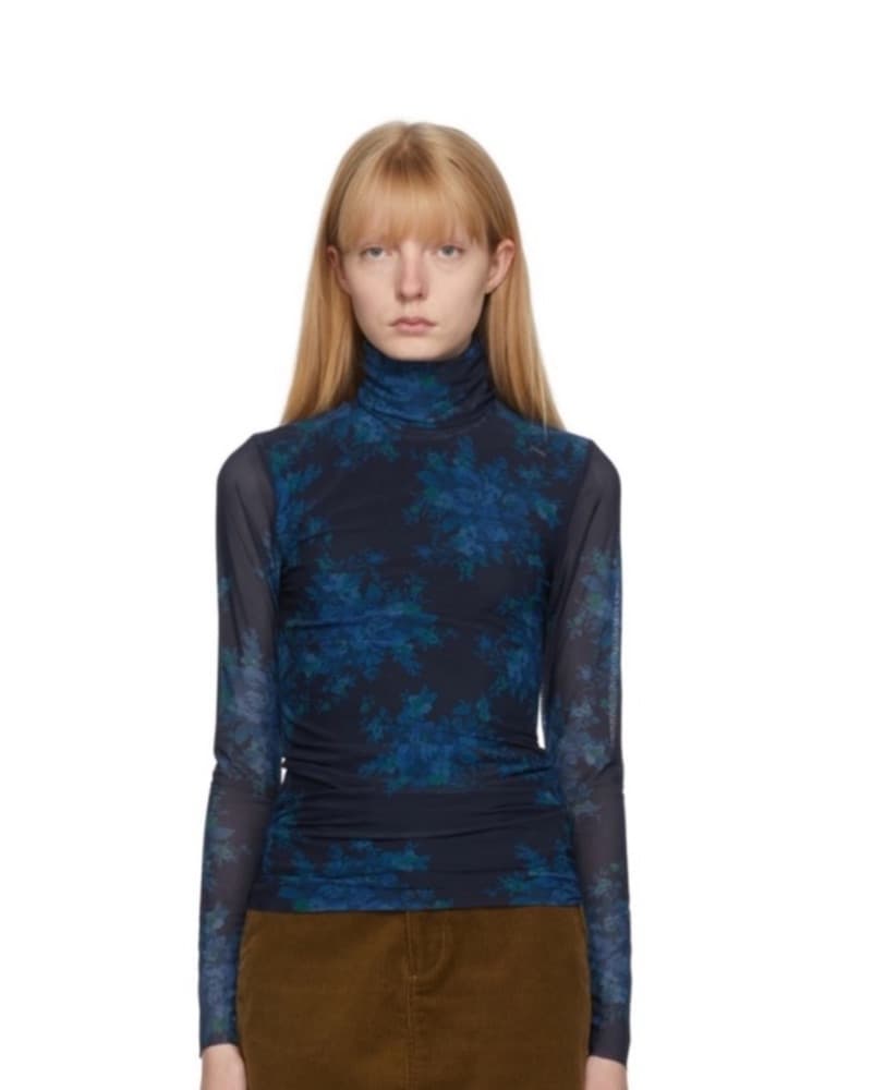 Ganni Floral Turtleneck  - Image 1