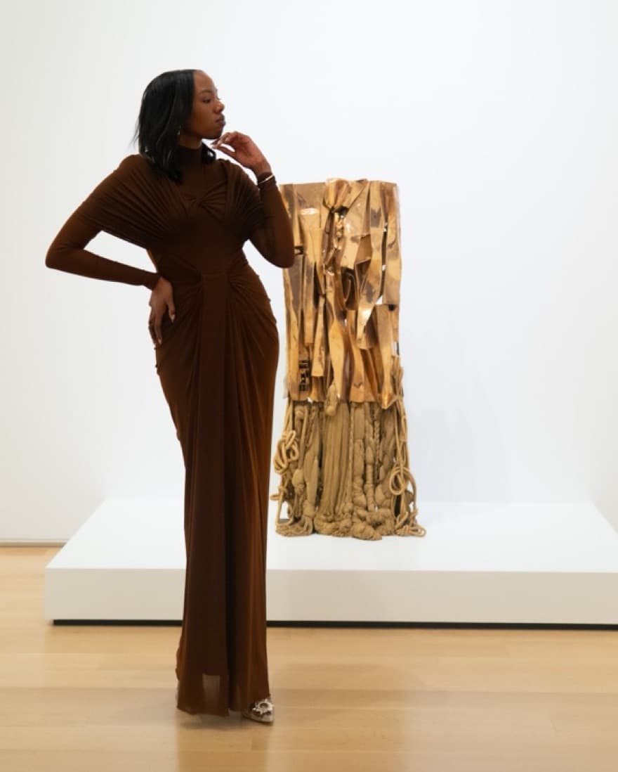 Kenny brown Goddess Dress - Image 3