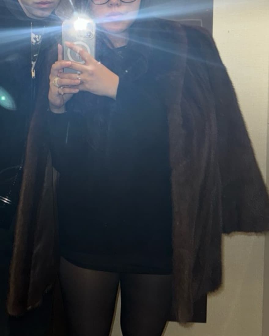 Vintage Mink Fur Coat - Image 2