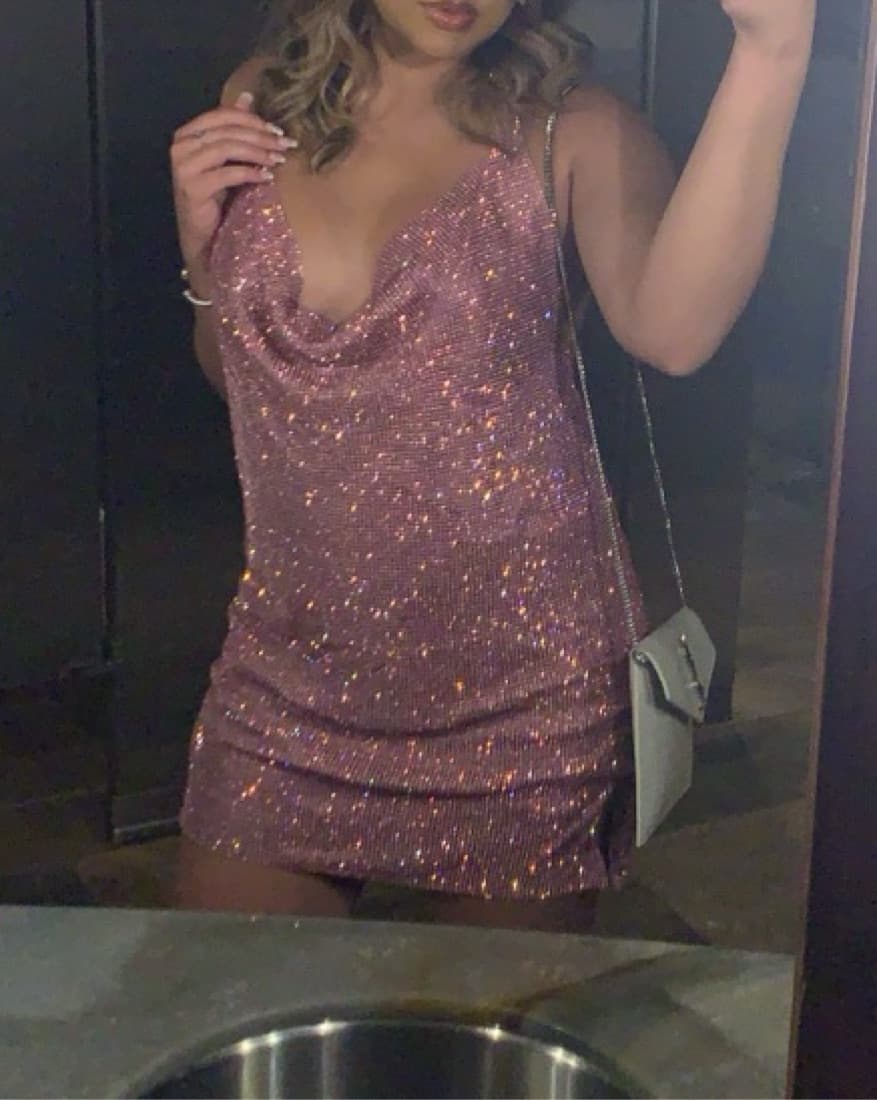 Meilani Low diamante mini dress - Image 3