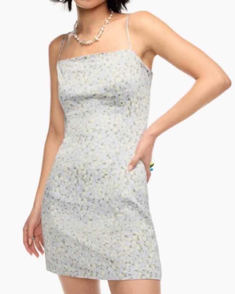Aritzia Satin Floral Mini Dress - Image 1