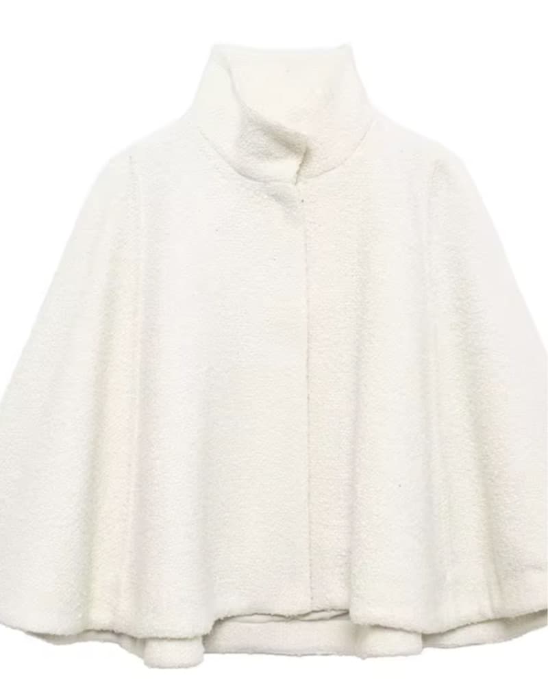 Zara ZW Collection Wool Blend Cape - Image 1