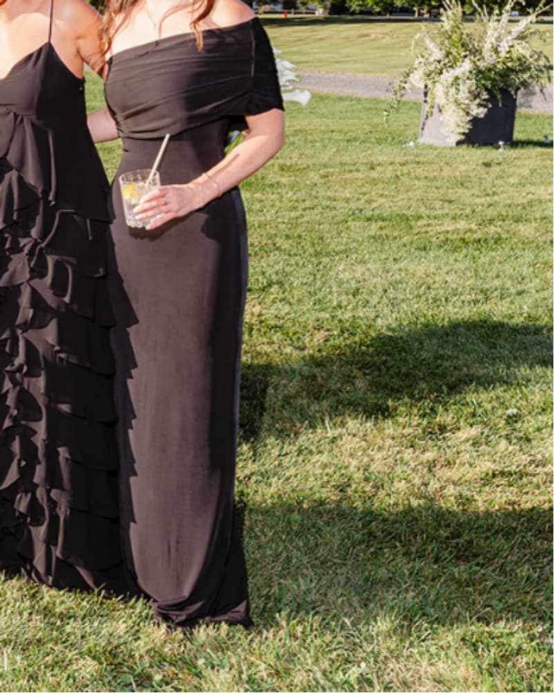 Meshki Black Long Dress - Image 3