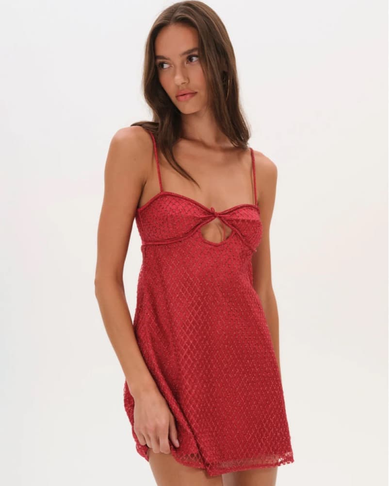 For Love And Lemons Glitter Slip Dress - Image 1