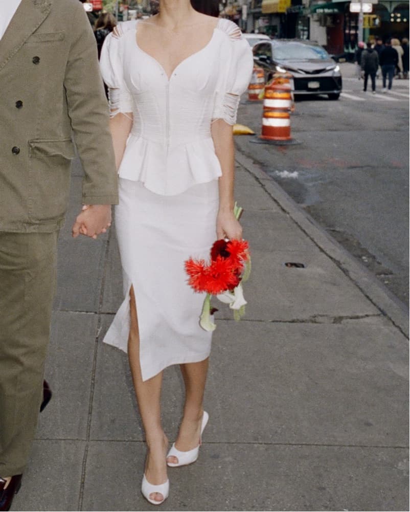 Mugler Vintage White Dress - Image 2