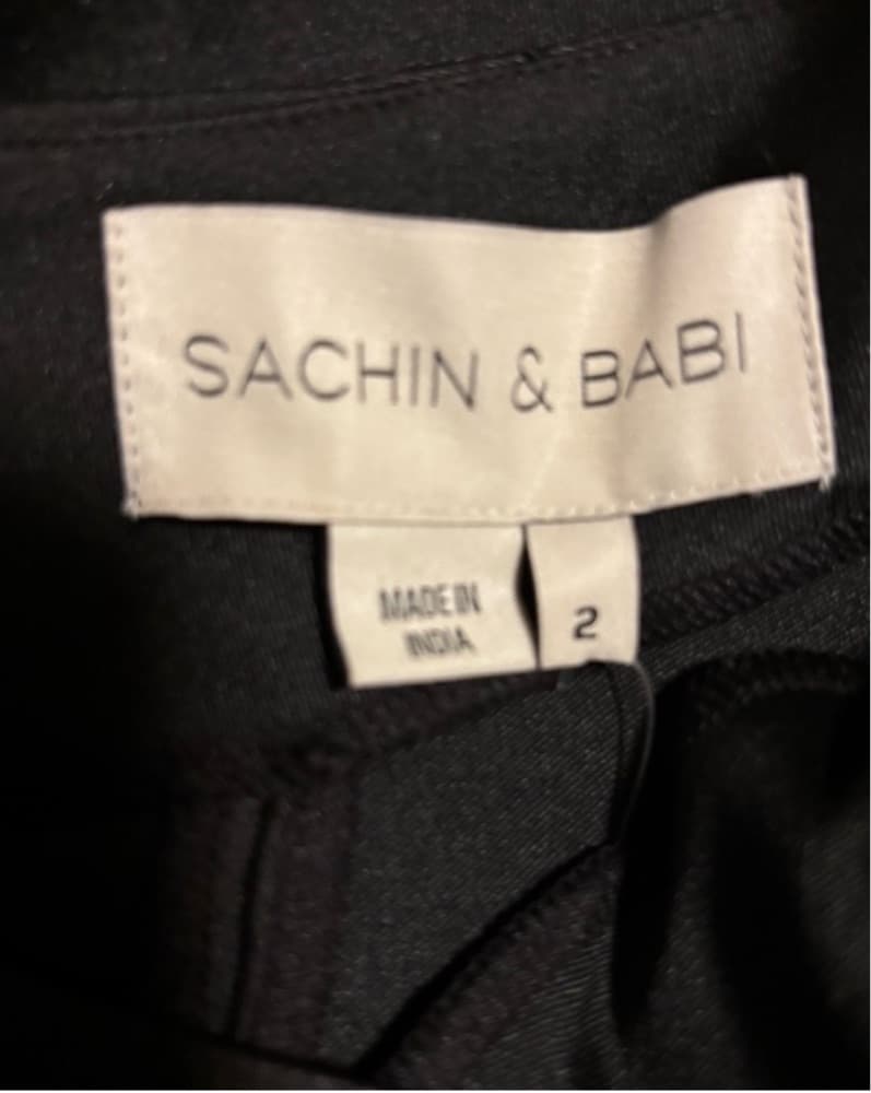 Sachin + Babi Bonnie Gown in Black NWT - Image 6