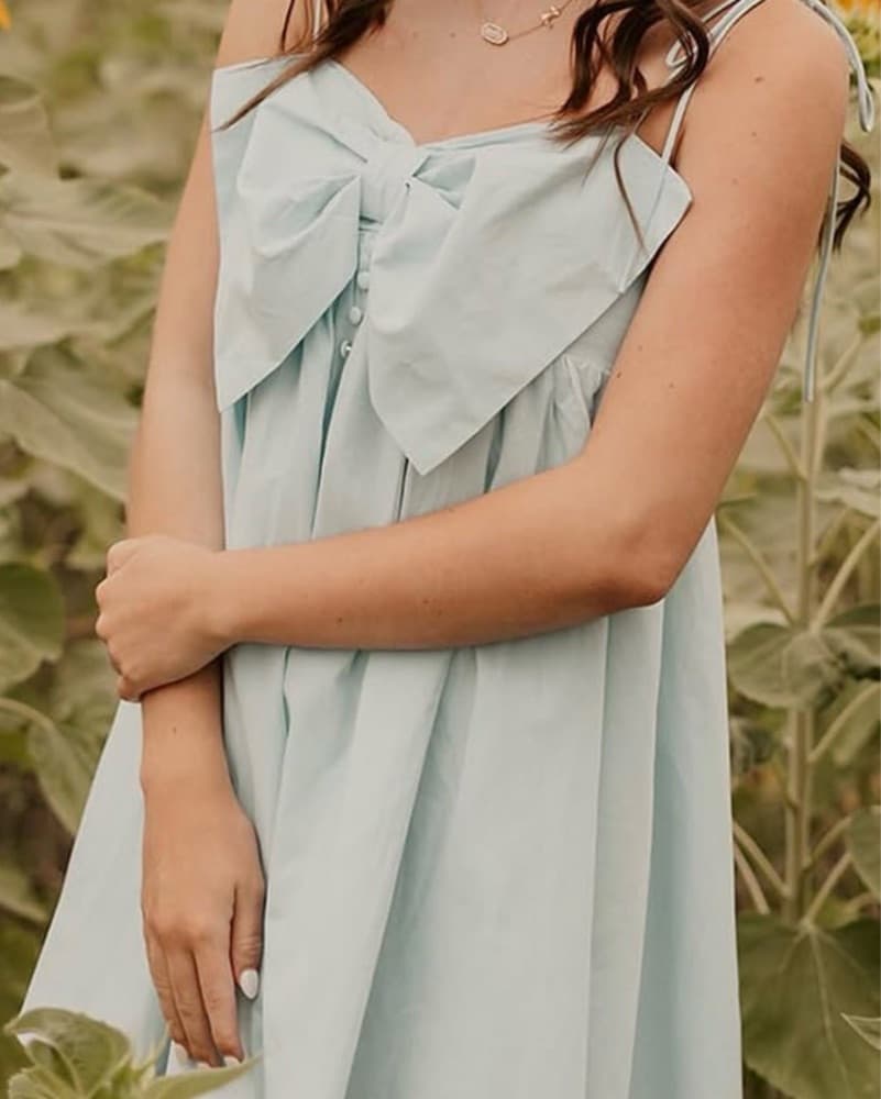 Blue Bow Dress - Image 2