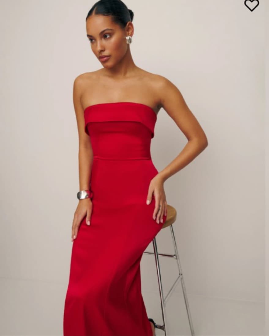Red Reformation Dress - Image 3