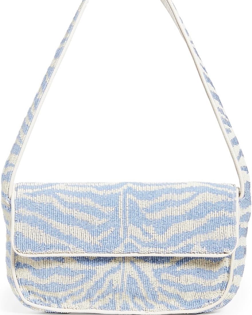 Staud Tommy Beaded Shoulder Bag - Image 1