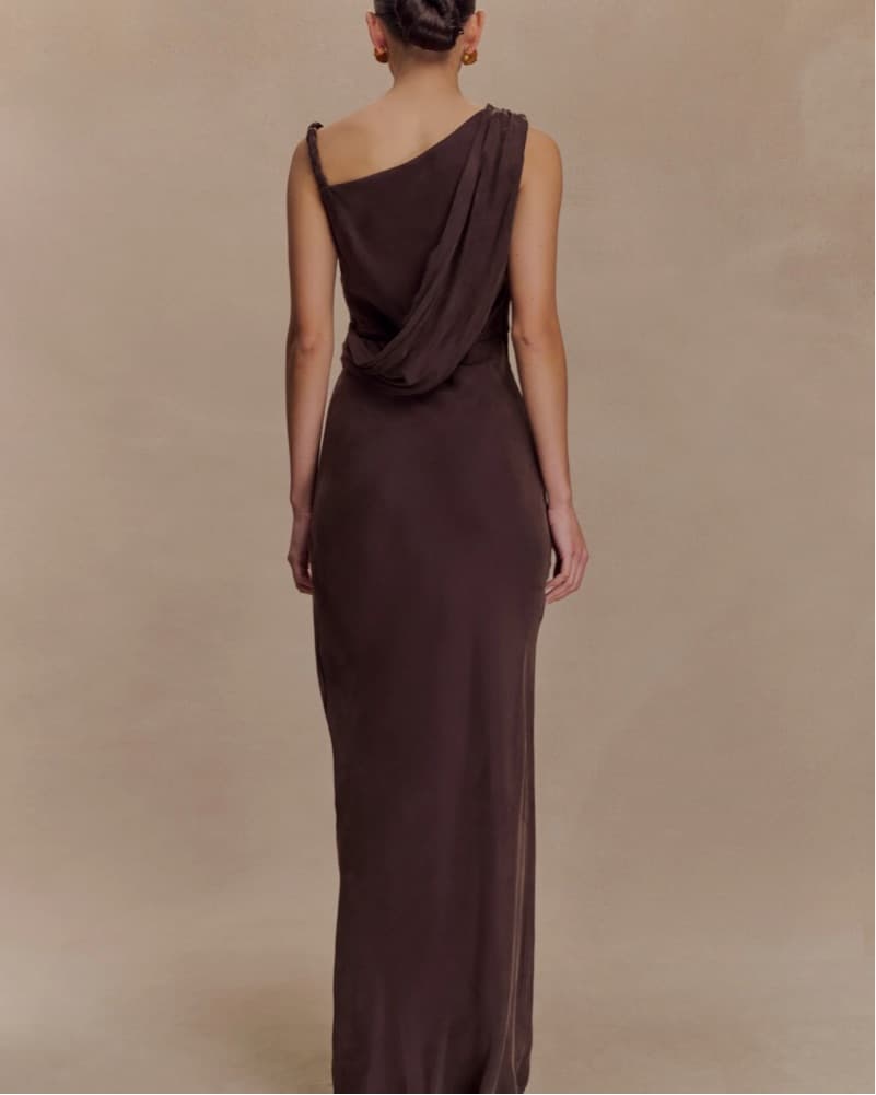 Elegant Draped Maxi Dress - Image 2