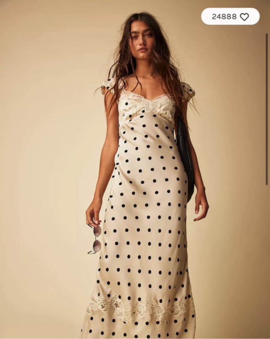 Free People Polka Dot Maxi Dress  - Image 1