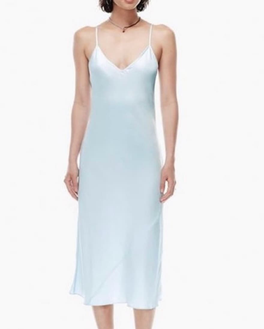 Aritzia / Wilfred Blue Slip Dress - Image 4