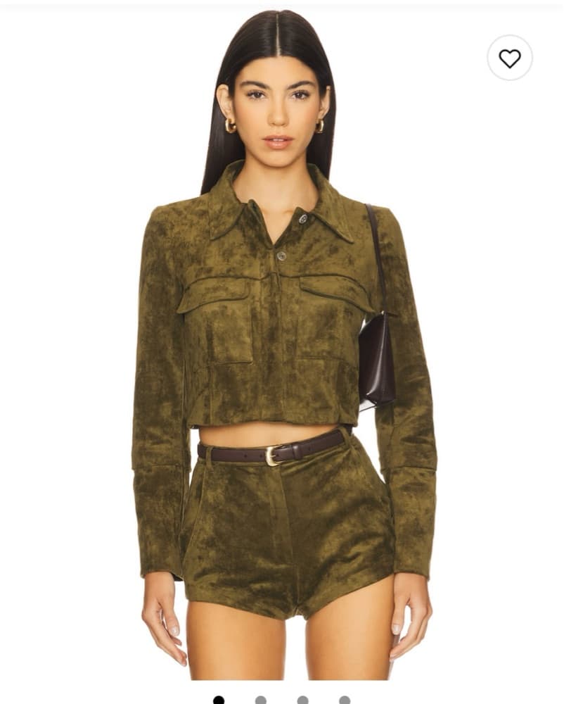 Amanda Uprichard X Revolve Suede Set Xs - Image 1
