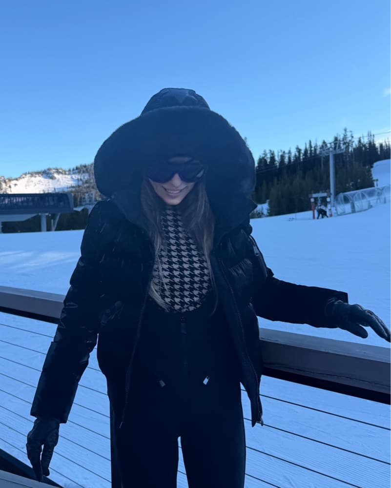 Brown/ Black Houndstooth Ski Sweater  - Image 2