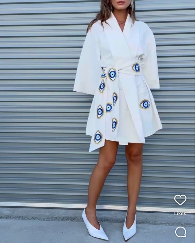 Evil Eye Robe Dress - Image 3