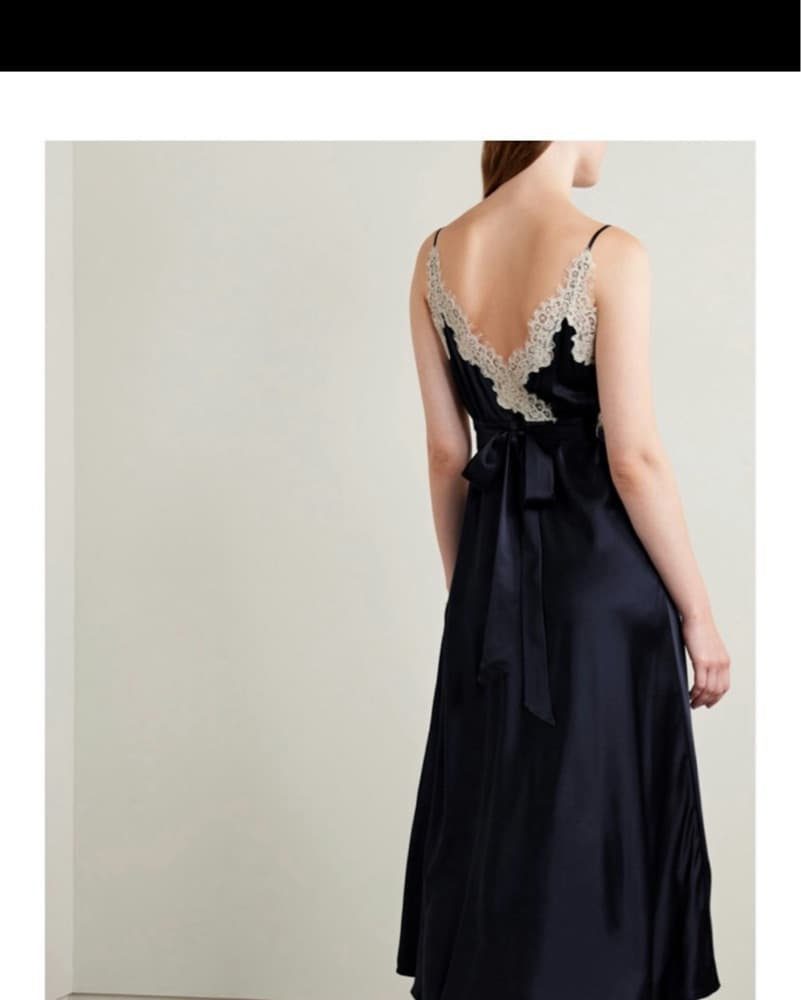 DOEN Obelia Lace Trim Slip Dress - Image 3