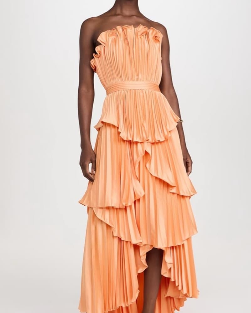 Amur Janey Tiered shell Midi Dress  - Image 1