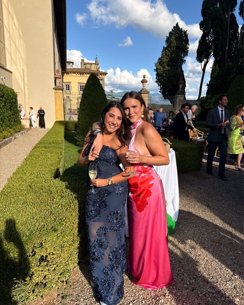 Rotate Navy Floral Maxi Dress - Image 1