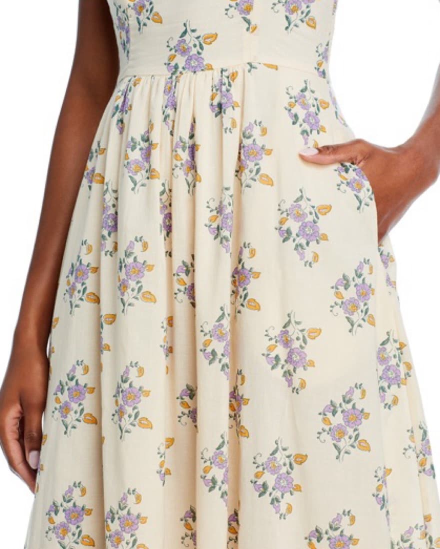 Floral Midi Dress - Image 5