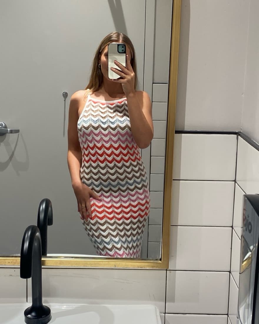 Multicolored Knit Maxi Dress  - Image 2