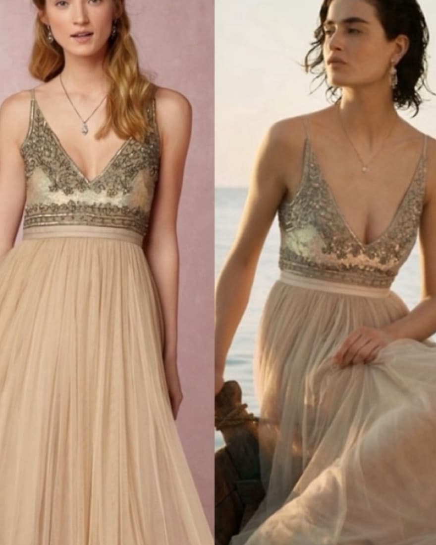 Needle & Thread Contour Plunge Dress - Image 2