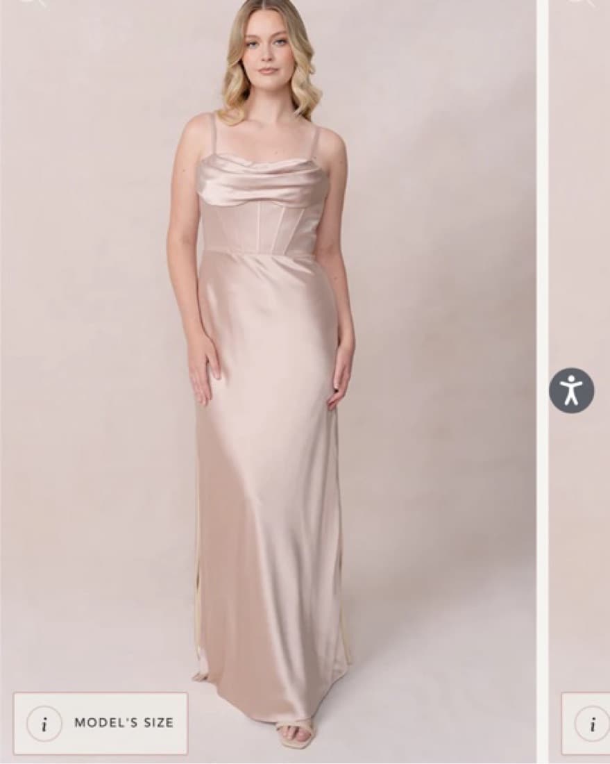 London Convertible Satin Dress  - Image 2