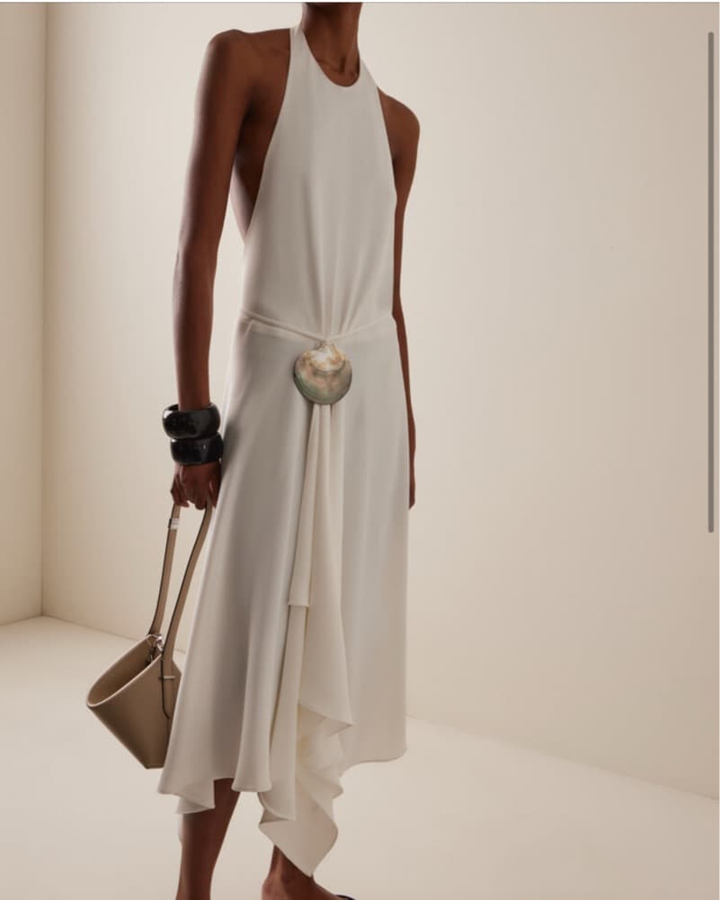 Sloan Exclusive Crepe Asymmetrical Dress - Image 1
