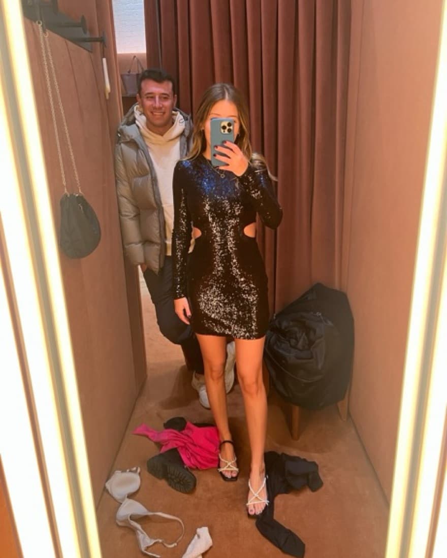 STAUD Long Sleeve Mini Sequin Dress  - Image 4