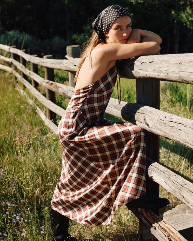 Dôen Maxime Dress in Norfolk Plaid - Image 1