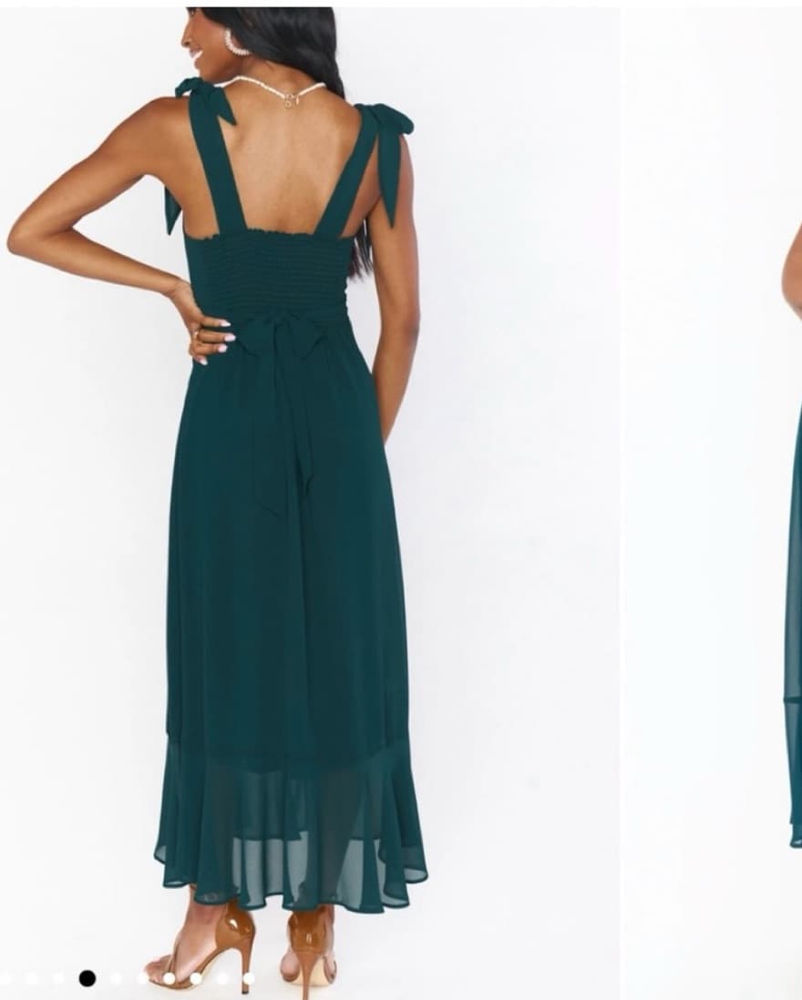Show Me Your MuMu Midi Dress in Emerald - Image 2