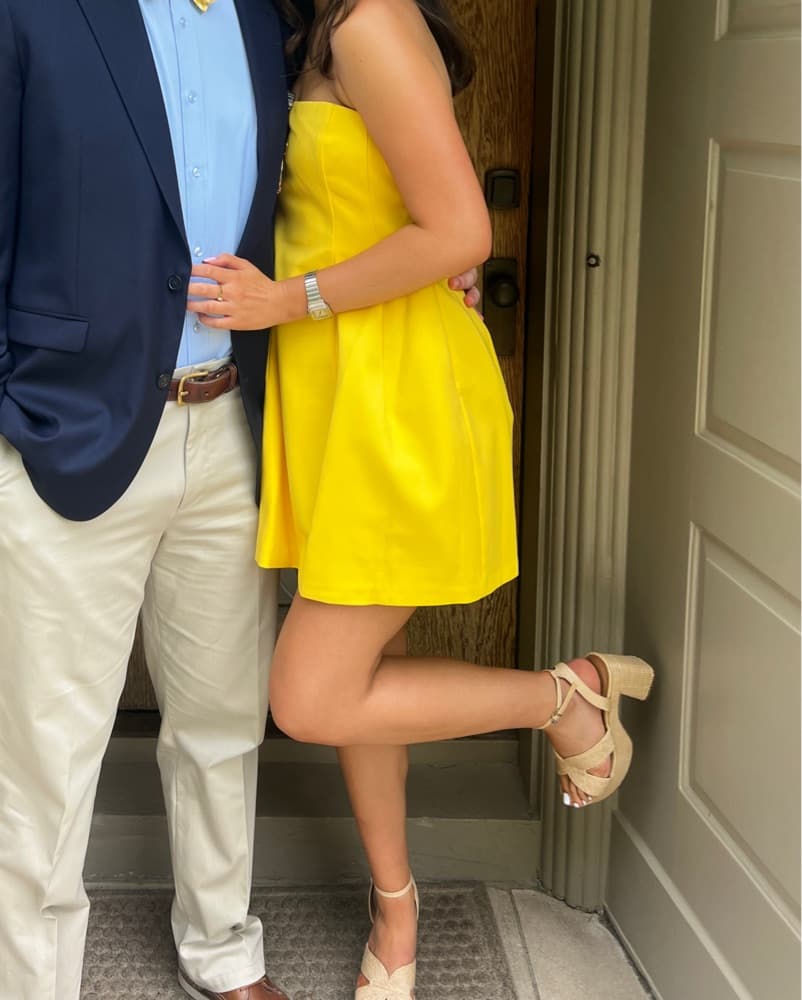 Yellow Mini Dress - Image 3