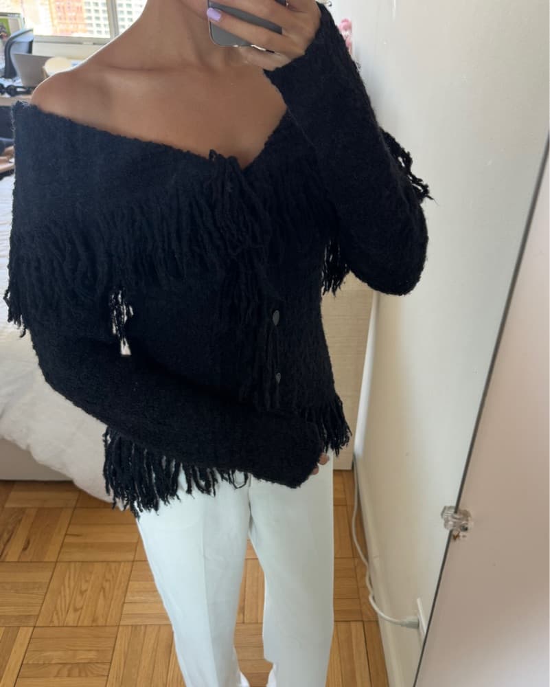 Cult Gaia Michelle Fringe Cardigan - Image 4