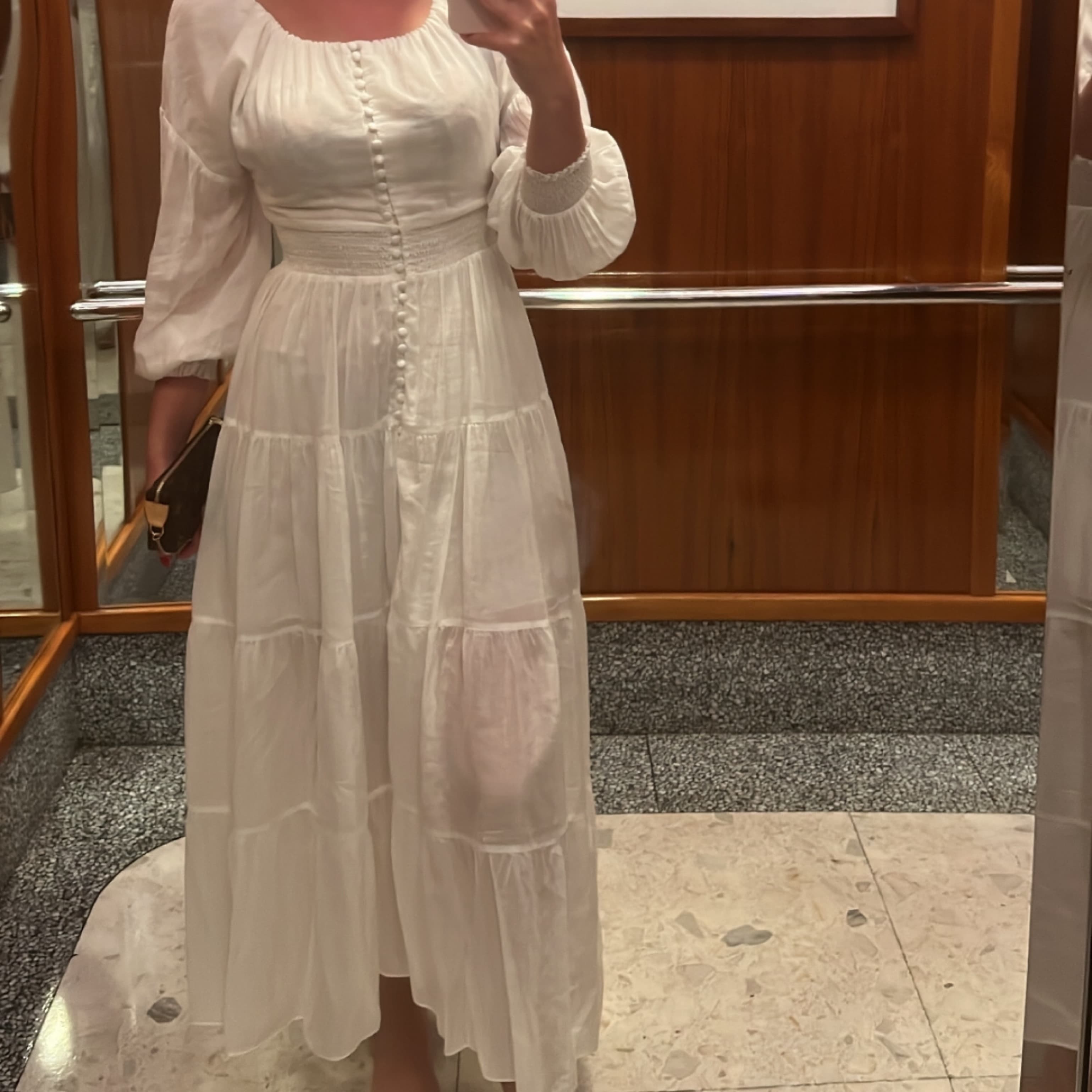 Alice & Olivia White Midi Dress size 0 - Image 1