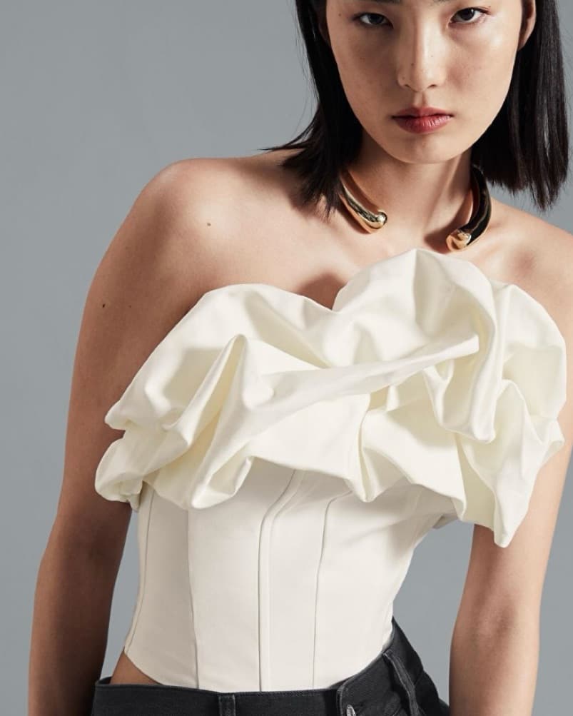 Ruffled Corset Top - Image 2