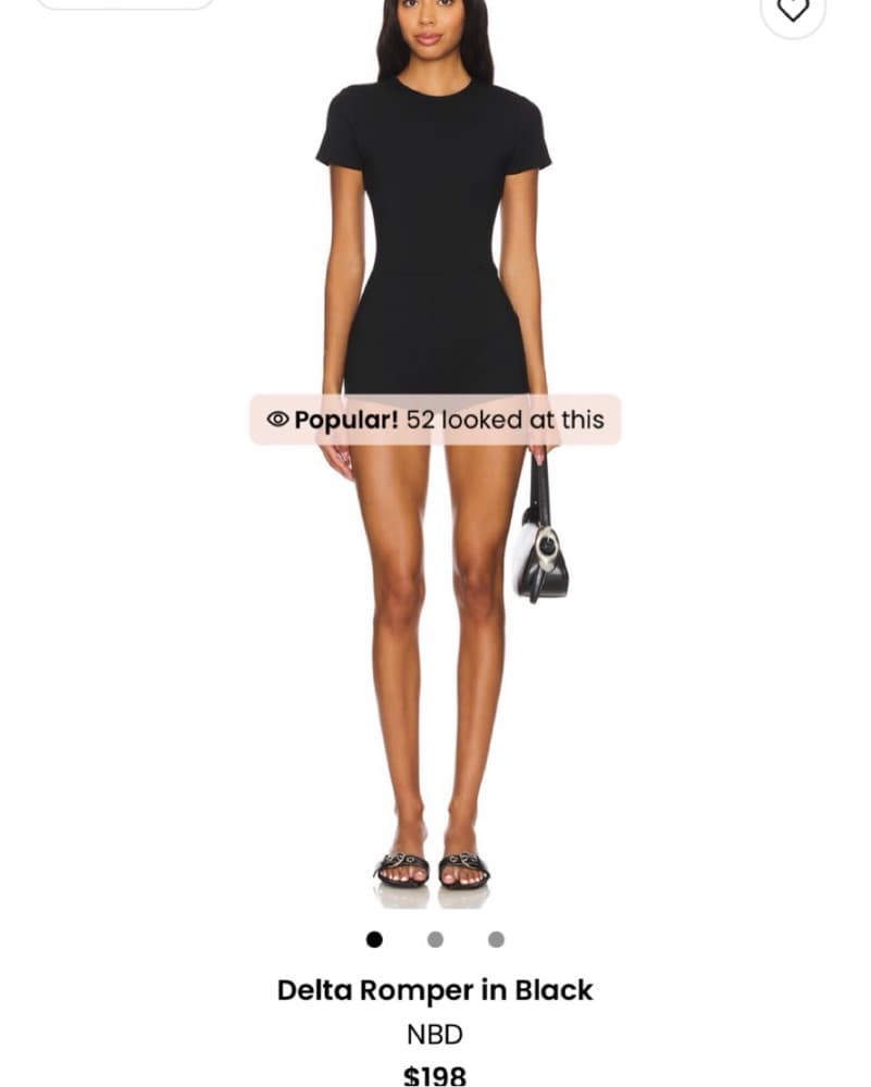 NBD delta black Romper Blxk  - Image 1