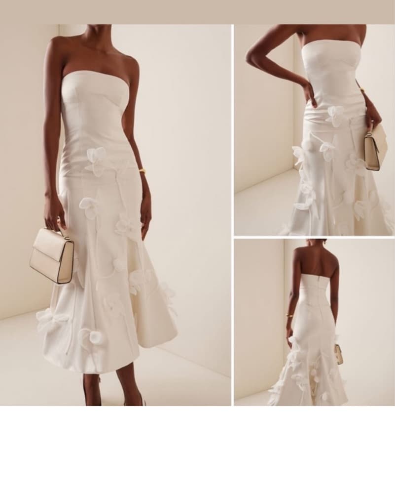 Sunfere Floral Applique Dress - Image 2