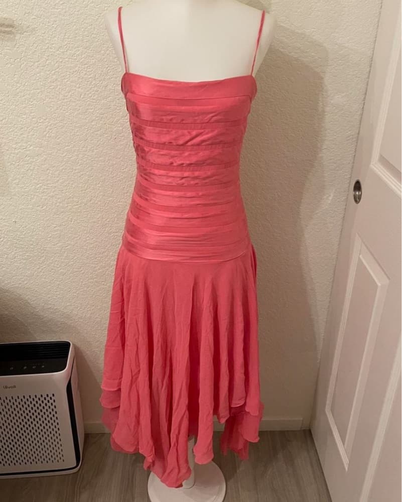 Pink BCBGMAXARIA Drop Waist Dress - Image 1