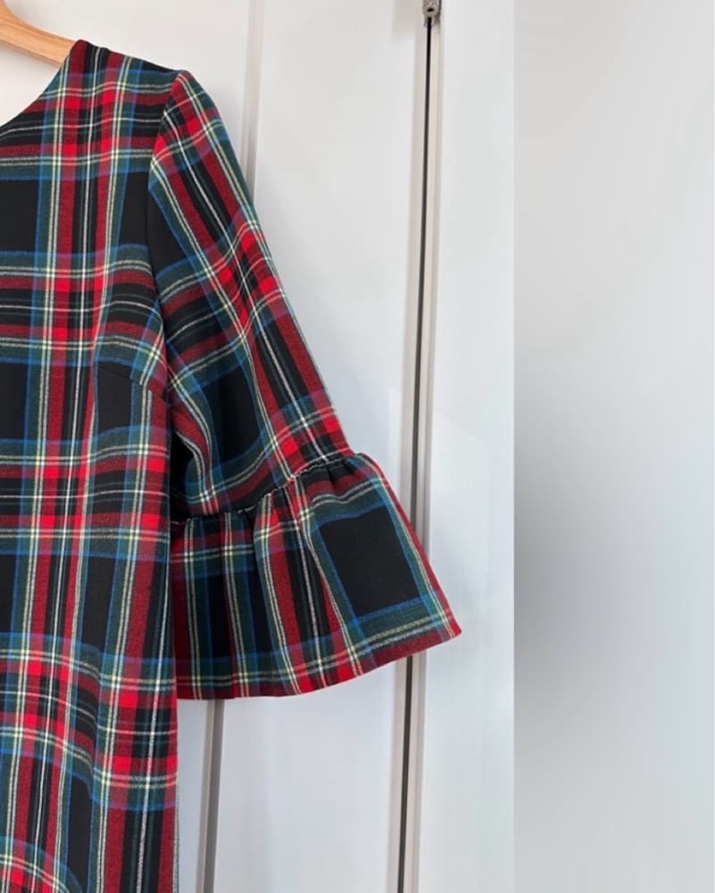 Vibrant Plaid Shift Dress - Image 3