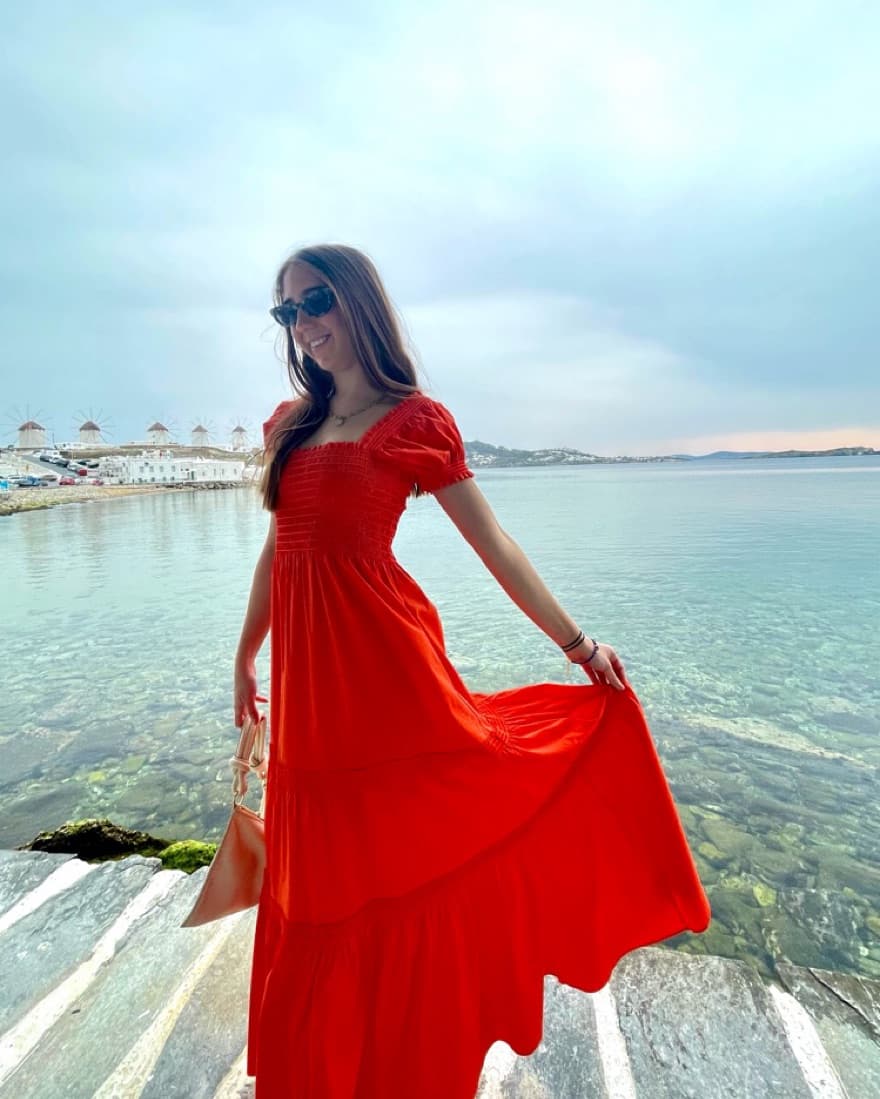Tory Burch Orange Dress  - Image 1