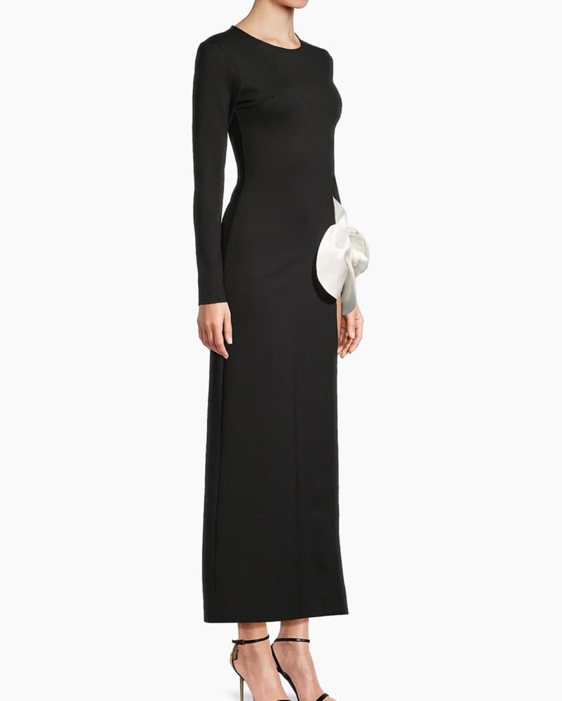 Delfi  Chloe Floral Appliqué Evening Gow - Image 6