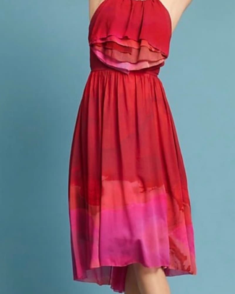 Tracy Reese Colorful Halter Dress - Image 1