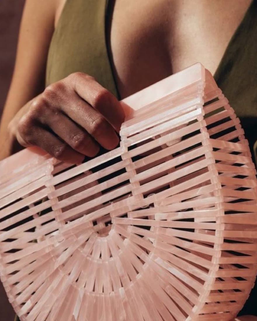 Cult Gaia Acrylic Ark Clutch Bag  - Image 3