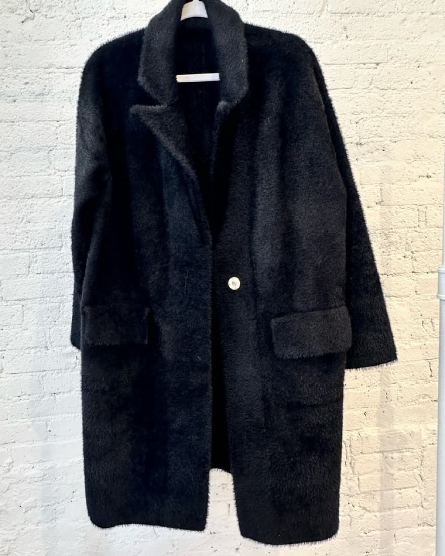 Black Teddy Coat - Image 1